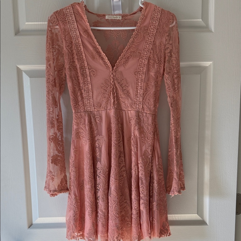 Pink Lace Dress